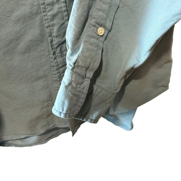 Revolve Polo Ralph Lauren Blue Collared Chambray Casual Button Down Shirt - Picture 5 of 6
